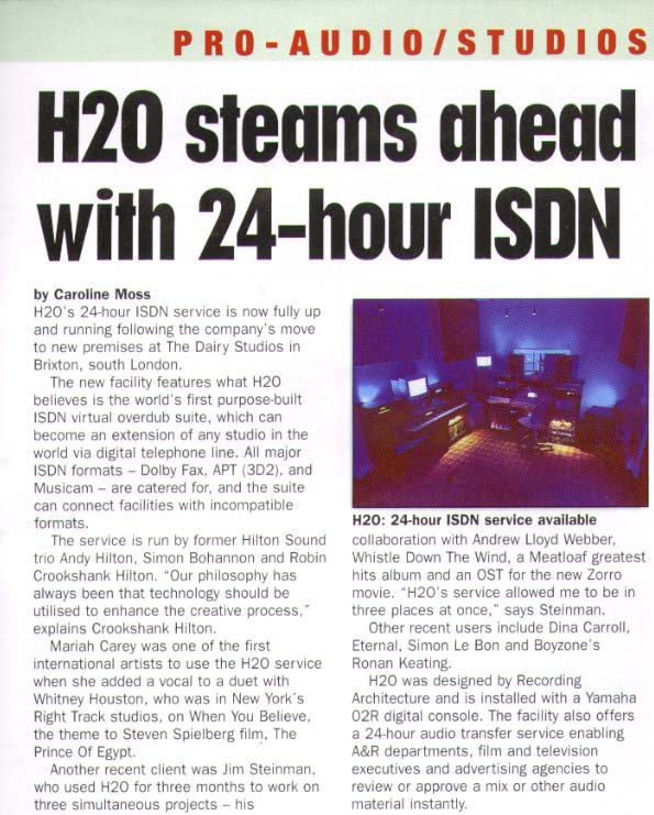 Music Week Article